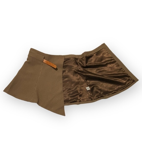 NWT Divine Heritage Asymmetrical Plaid Wrap Mini Skirt, Size S - Picture 6 of 14